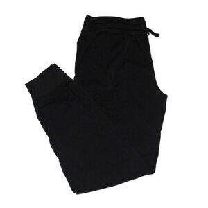 Zyia Black Pinstripe Joggers Pants Drawstring Work Out Sz XXL